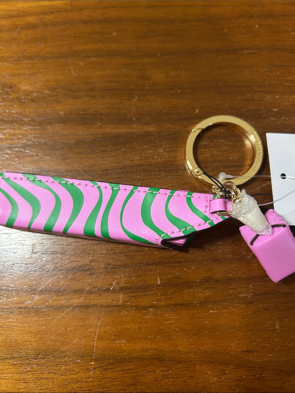 kate spade pink and green Sticky Situation Strawberry Bubblegum Keychain Charm - Picture 4 of 9
